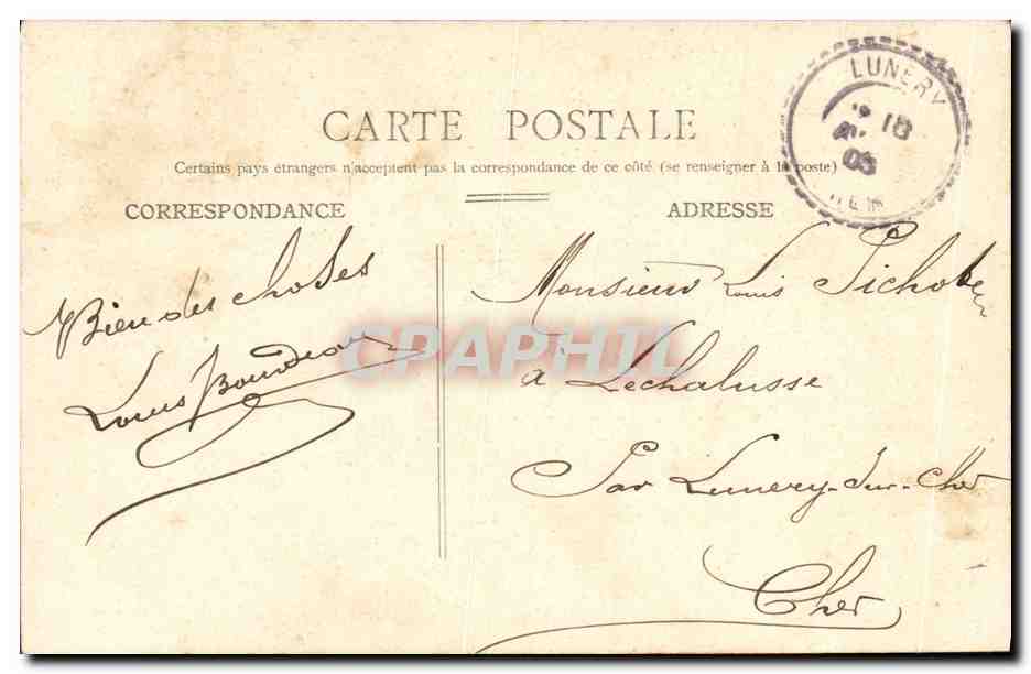 CPA Fantaisie Femme Marthe Alexandre Scala — Verso
