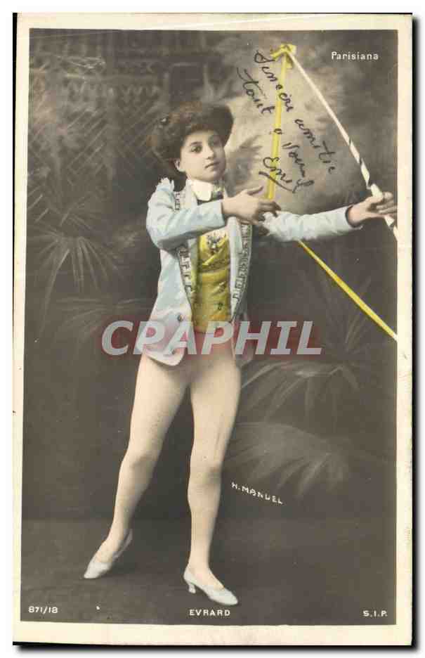 Danseuse en costume de scène — Éditeur H. Manuel, série 871/18 — Parisiana