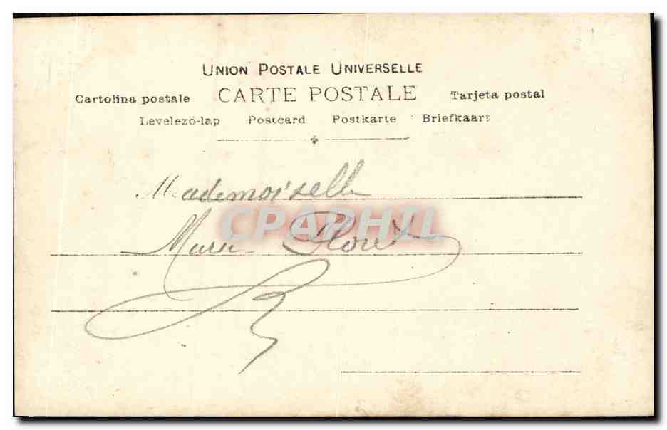 Danseuse en costume de scène — Éditeur H. Manuel, série 871/18 — Parisiana — Verso