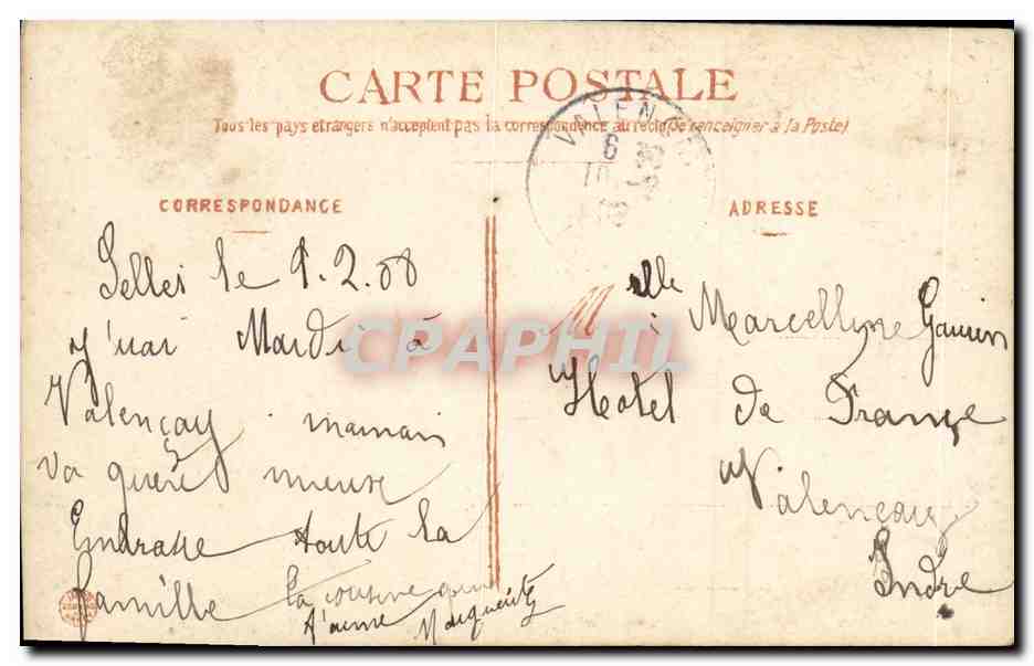 Jeune femme en chapeau — J. ELLEN — Éditeur J. ELLEN, n° 1791 — Verso
