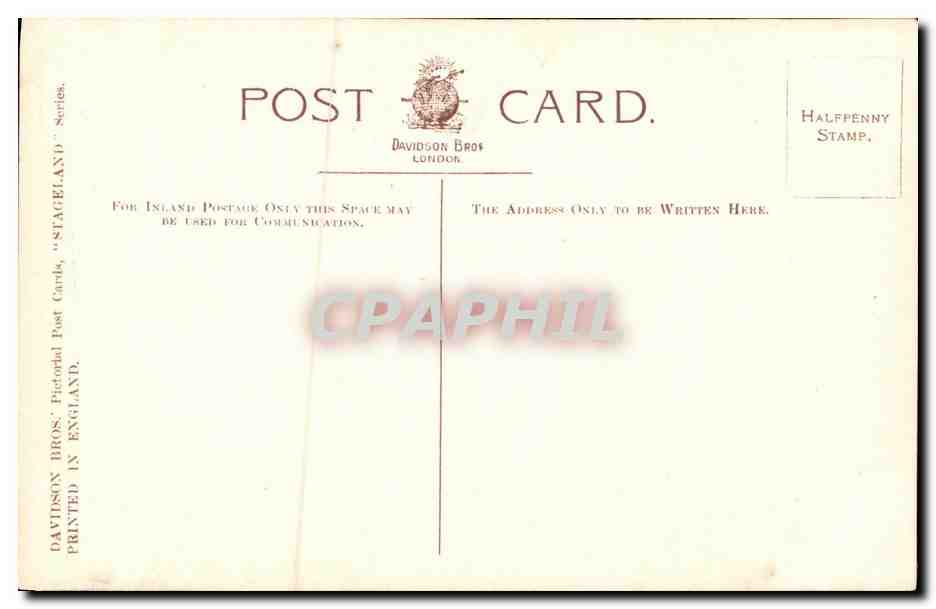 CPA Fantaisie Femme Miss Lettice Fairfax — Back