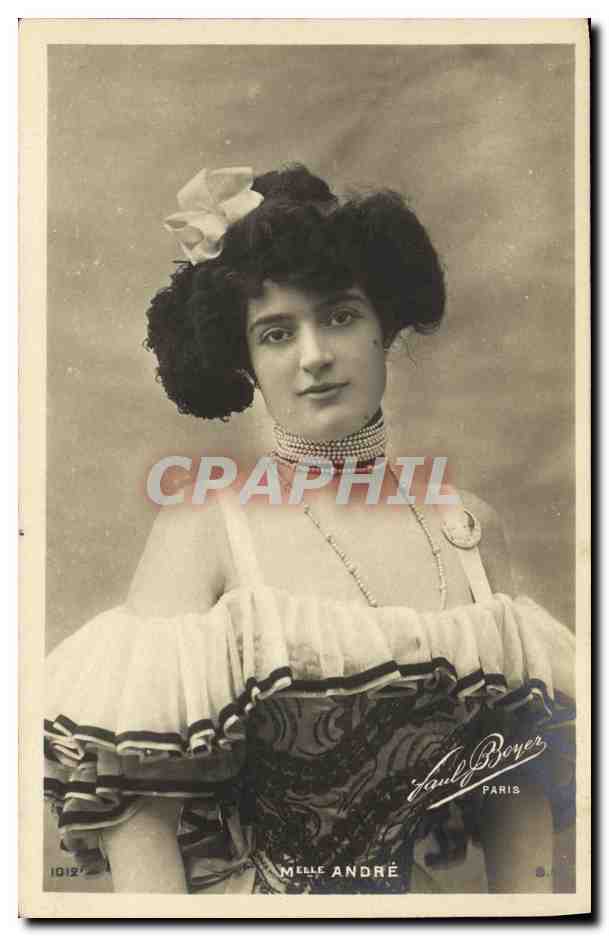 Melle André — Portrait de la chanteuse — Fauld Boyer, Paris, n° 1012