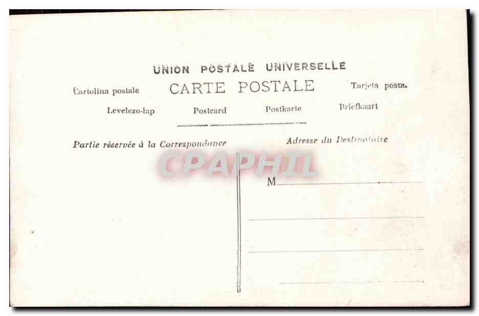 CPA Fantaisie Femme Feline Gymnase Paris  — Verso