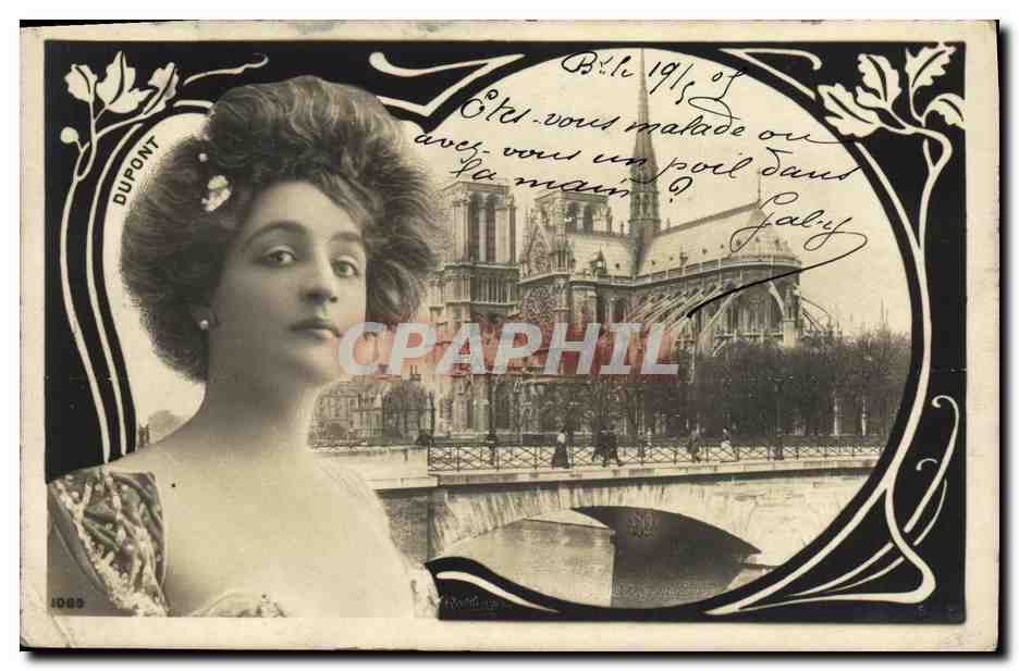 Portrait de femme — Notre-Dame de Paris — DUPONT n°1085