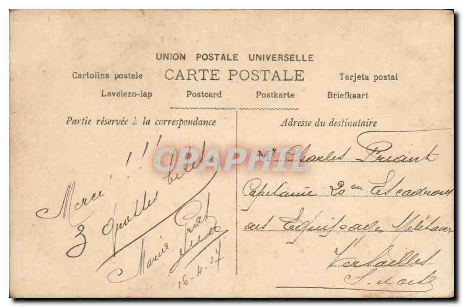 CPA Fantaisie Femme Dubel — Verso