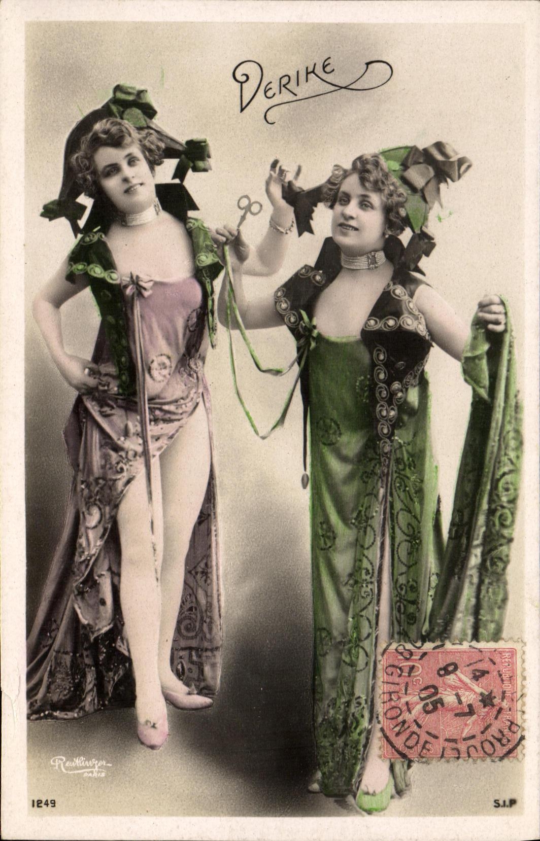 Deux danseuses — Derike — éditeur Raillinger, n°1249