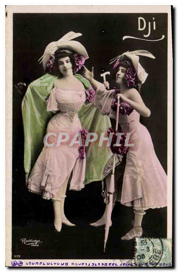 Deux danseuses en costume de scène — éditeur Reutlinger, n° 1179