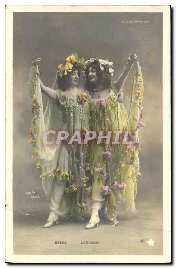CPA Fantaisie Femme Folies Marigny Selva Laridan 