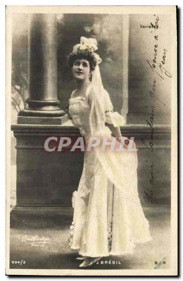 Jeune femme en robe de mariée — Variété à la mode — Reichlinger Paris, n° 894/3