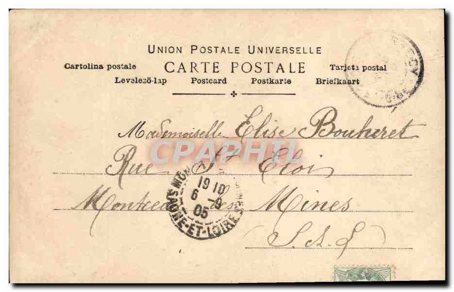 CPA Fantaisie Femme Olympia Berck — Verso