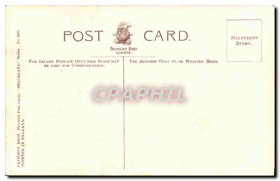 CPA Fantaisie Homme Mr Hernu ainley — Rückseite