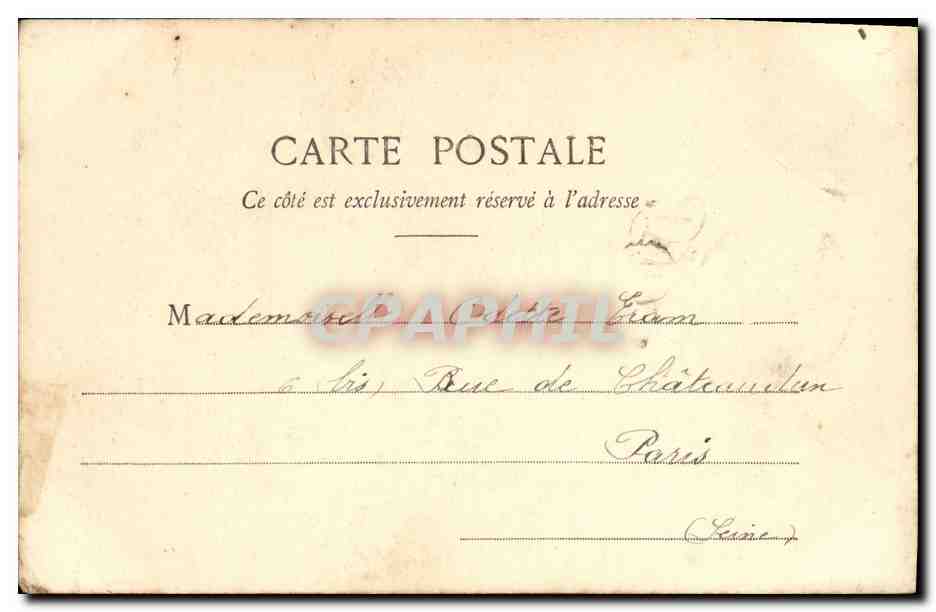 CPA Fantaisie Femme Berville Parisiana — Verso