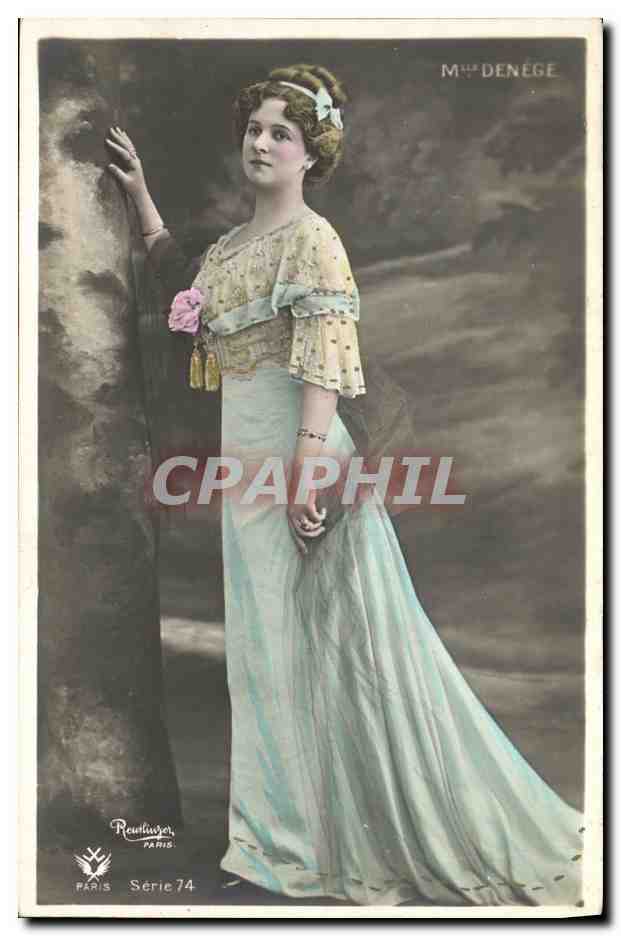 Madame Denége — Portrait en robe longue — Reutlinger, Paris, Série 74