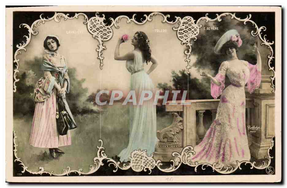 Drei Frauen — Garten-Szene — Verlag Rallidge, Paris, Nr. 164