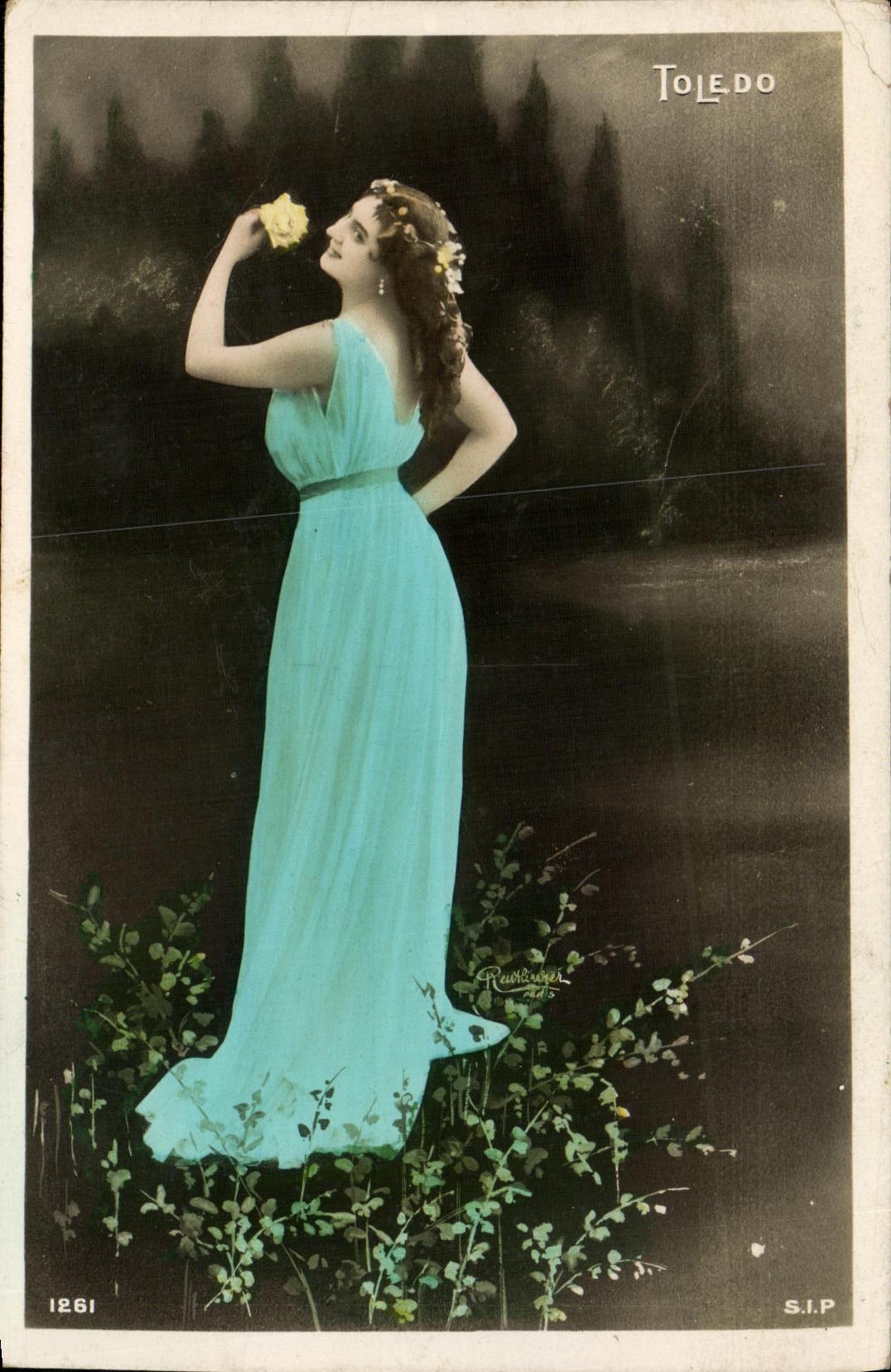 CPA Fantaisie Femme Toledo