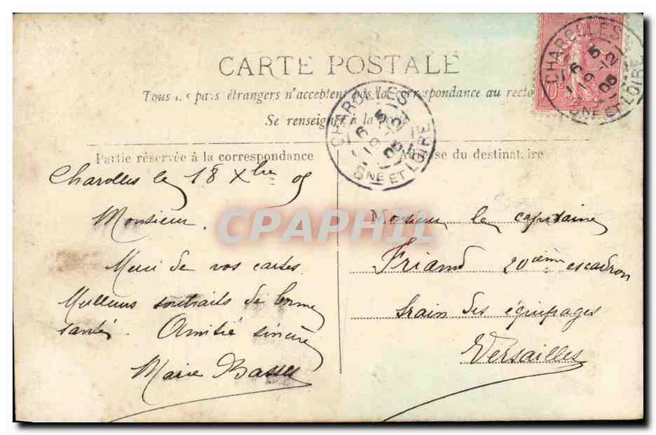 CPA Fantaisie Femme Toledo — Rückseite