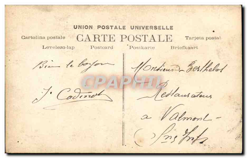 CPA Fantaisie Femme Borgo — Verso