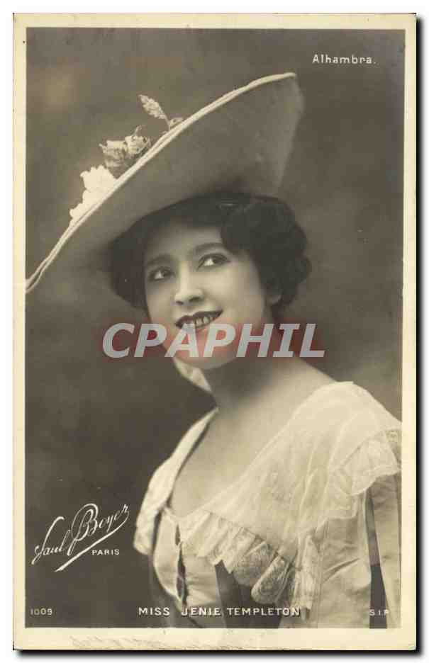 CPA Fantaisie Femme Alhambra Miss Jenie Templeton