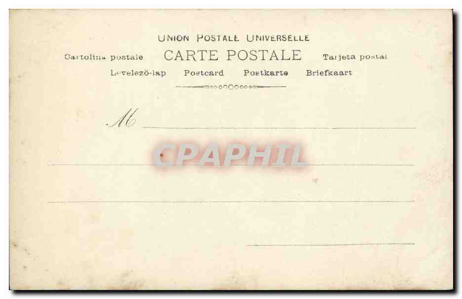 CPA Fantaisie Femme Alhambra Miss Jenie Templeton — Verso