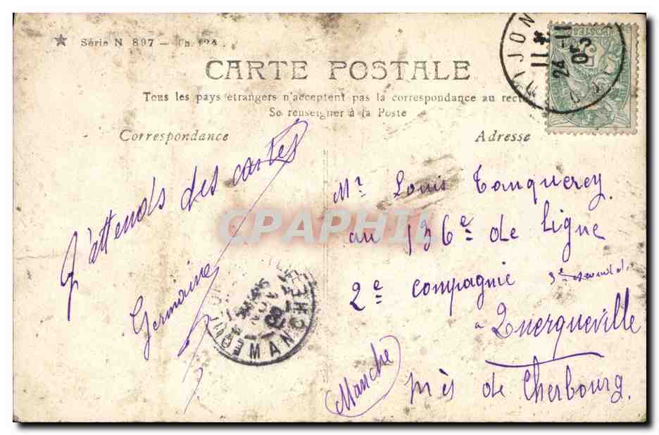 Miss Campton — Retrato en traje elegante — Stebbing Paris — Reverso
