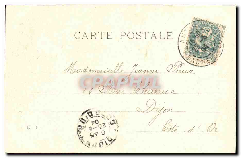 CPA Fantaisie Femme Valder — Verso