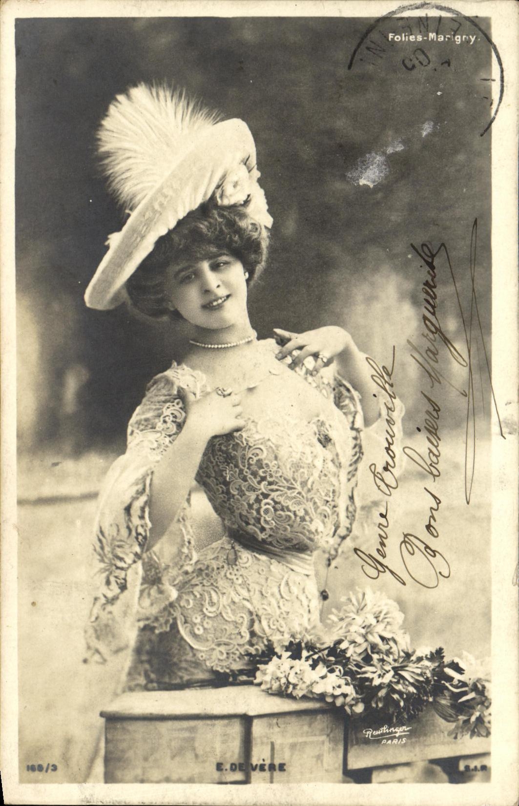 Geneviève Marguerite — Folies-Marigny — E. DE VÈRE, Paris