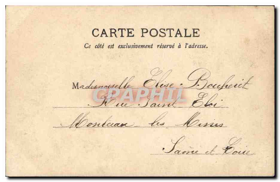 Retrato de Eusebe de Vère — Editor Eusebe de Vère, n° 7574 — Reverso
