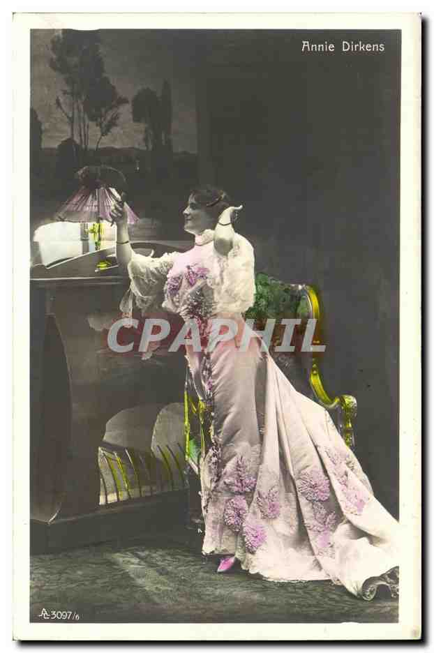 Annie Dirkens — danseuse en robe de soirée — éditeur A.3097.16
