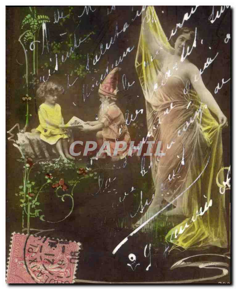 Fée et enfants — scène féerique — éditeur Oranotypie, Berlin