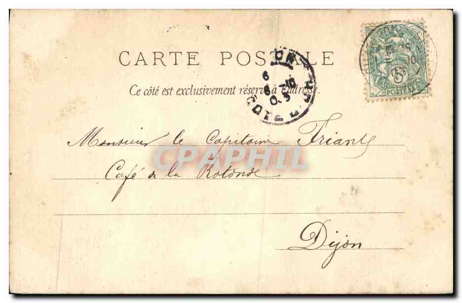 CPA Fantaisie Femme Escarpolette feerique — Verso