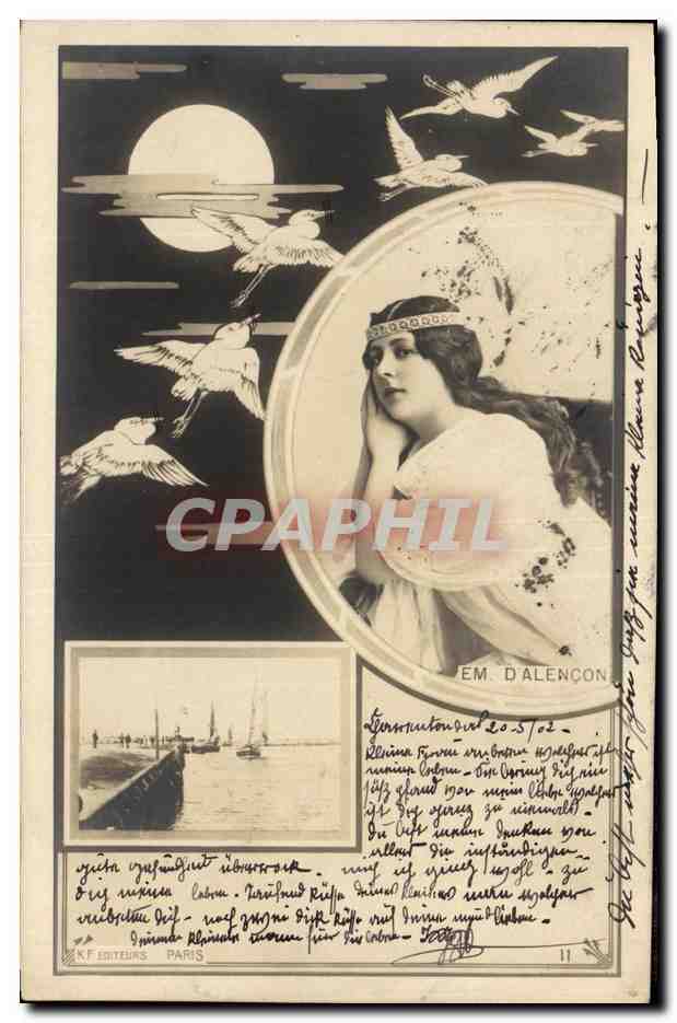 Vrouw aan de rand van het water — Uitgever E. F. Uitgevers, Parijs — N° 11