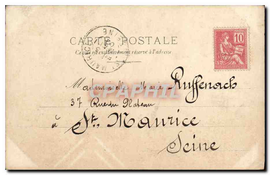 Belle Otéro — Tänzerin — Reuflager Paris — Rückseite