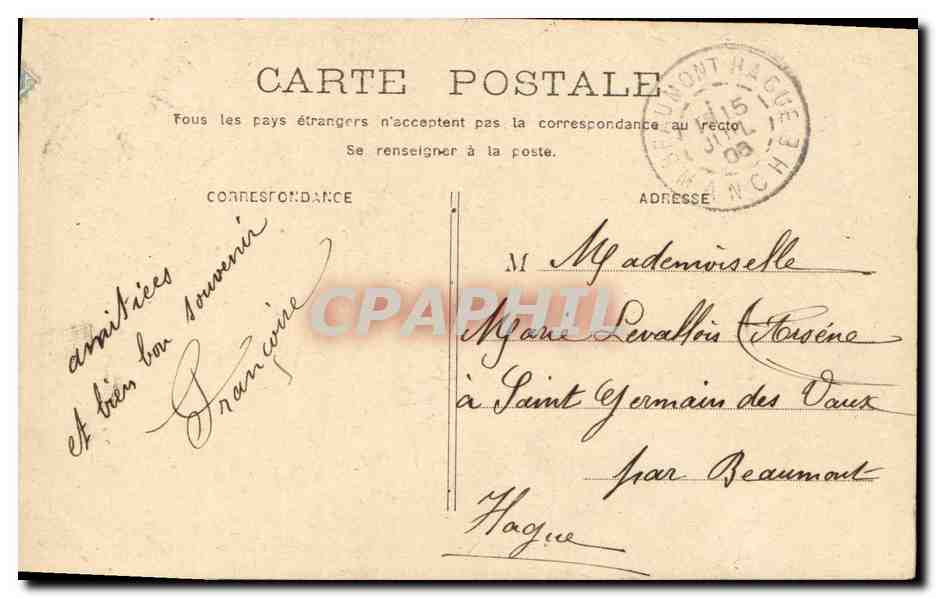 Femme offrant de la charité enneigée — Première Faute — éditeur non visible — Reverso