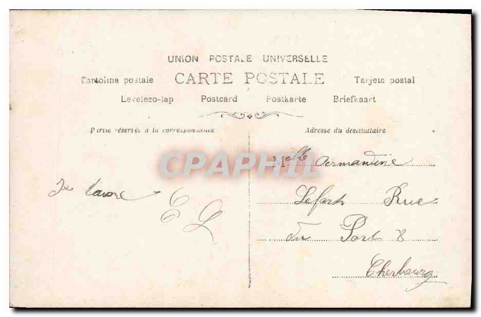 CPA Fantaisie Femme Ange Enfant — Rückseite