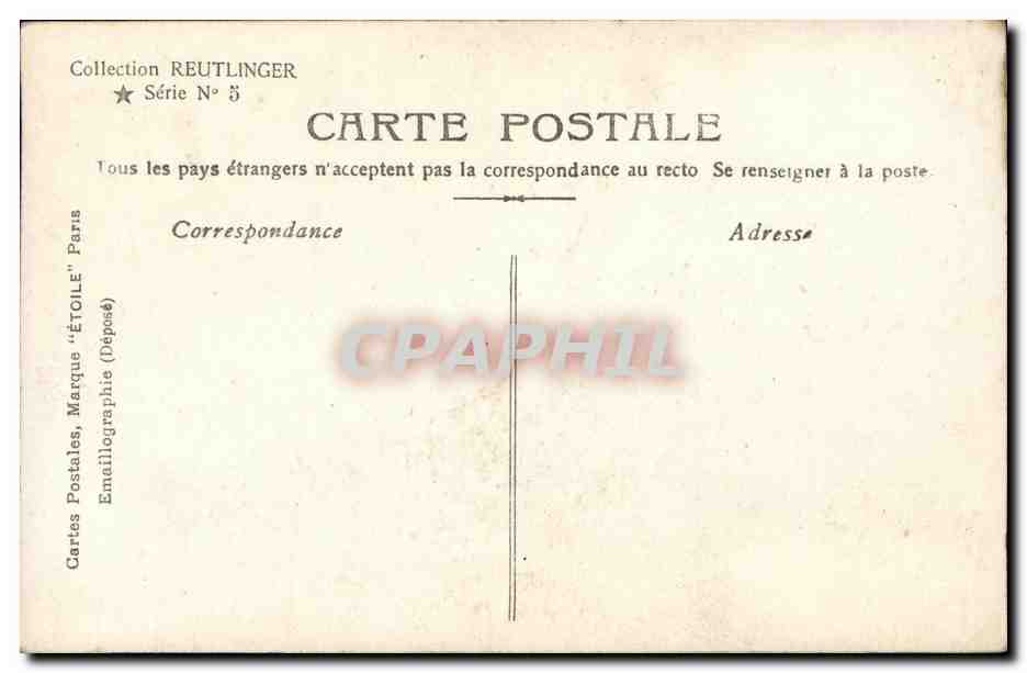 La Belle Kerro — danseuse en robe ornée de roses — Reutlinger, No 55 — Reverso