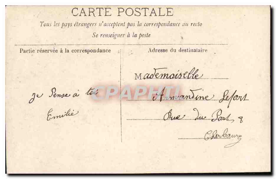 CPA Fantaisie Femme Madia — Rückseite