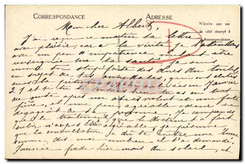 CPA Caen Vieux Saint Nicolas Arcades Romaines — Verso