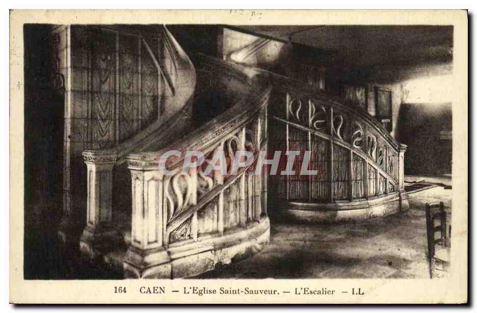 CAEN — Die Kirche Saint-Sauveur — Die Treppe — I.L. — n°164