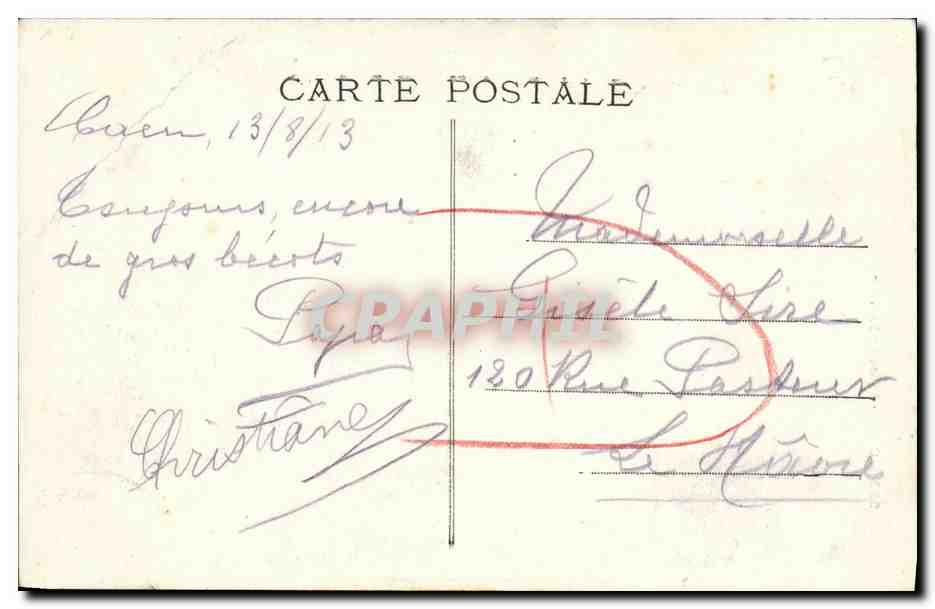 CPA Caen L Eglise St Sauveur — Rückseite