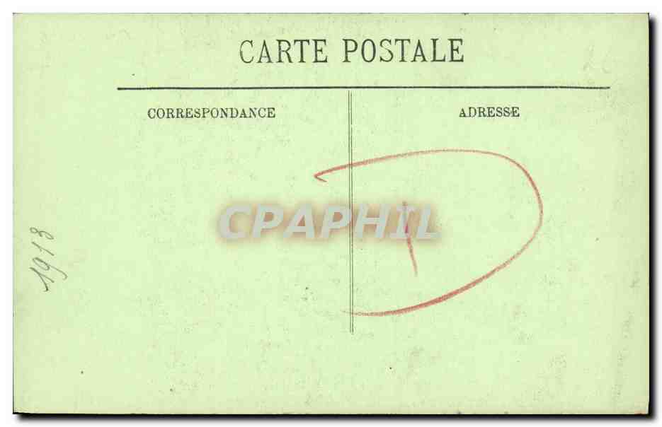 CPA Caen L Eglise St Sauveur Le portail — Verso