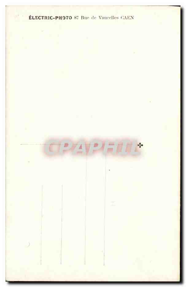 CARTE PHOTO Paris Mi careme 1931 Docteur Knock theatre — Verso