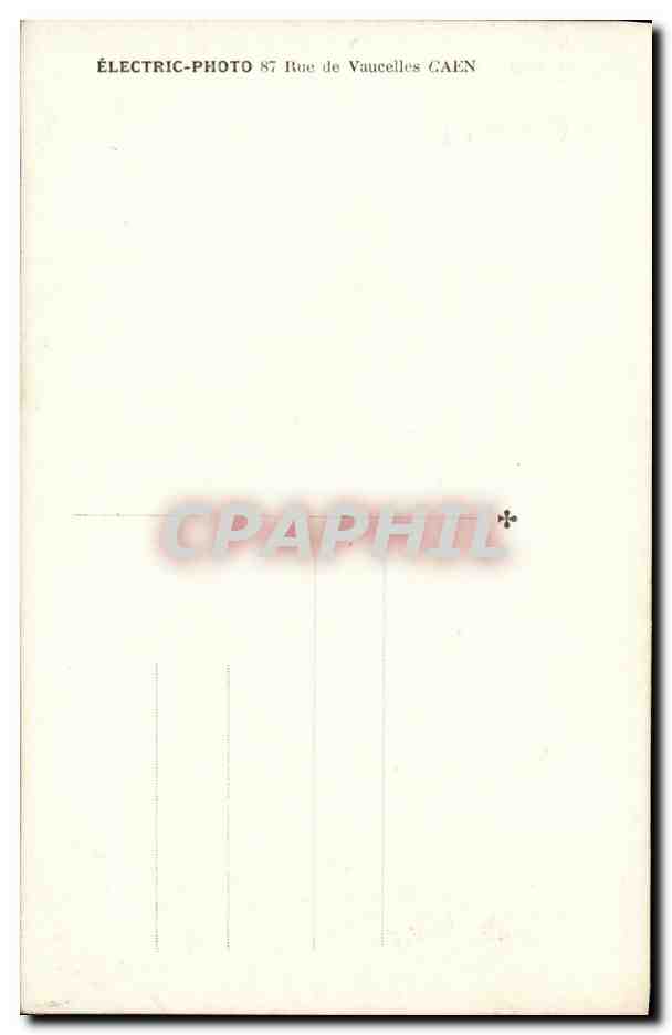 CARTE PHOTO Paris Mi careme 1931 Docteur Knock theatre — Verso