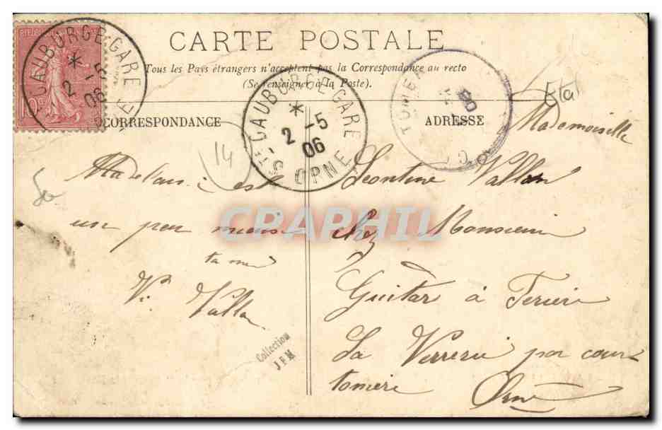 CPA La vieille Normandie La vie au temps jadis reconstituee par le souvenir normand Fetes de Caen 1905 Folklore — Verso