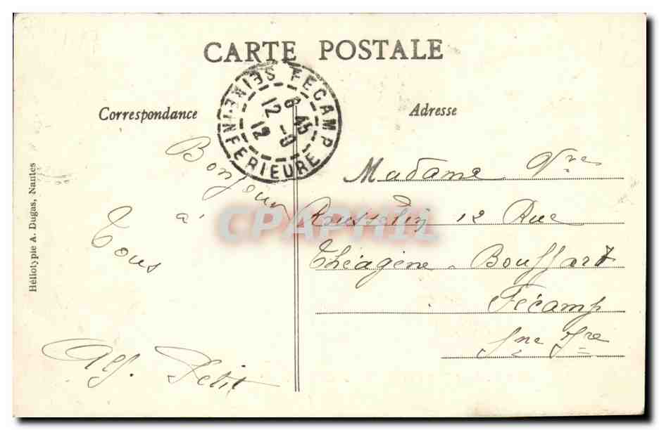 Caen - 37e Federale Gymnastieke Feest - Vrouwenwedstrijd - Bernard, uitgever, Caen — Achterkant