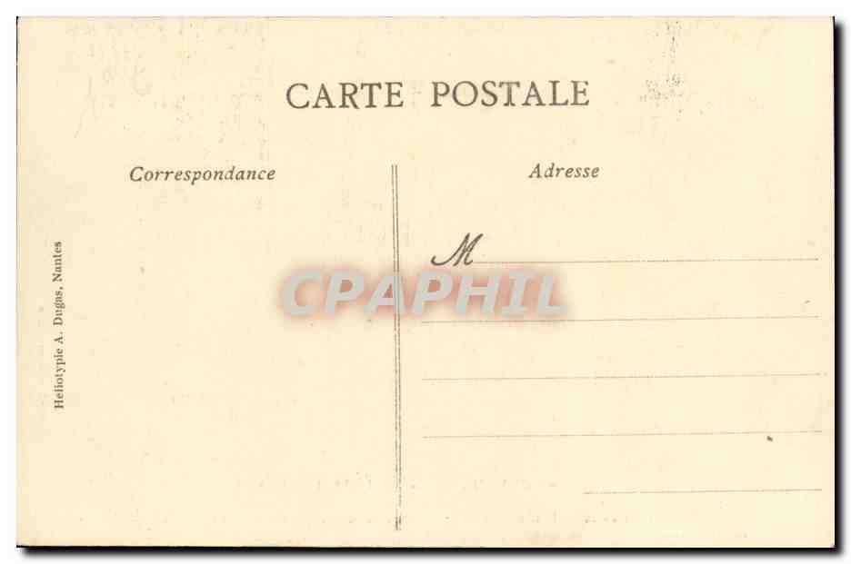 Les Meusses de l'École de Brest dans leurs exercices à bord de la "Bretagne" — CAEN — Souvenir de la 17e Fête Fédérale de l'Union des Sociétés Gymnastiques de France — éditeur A. Digos, Nantes — Verso