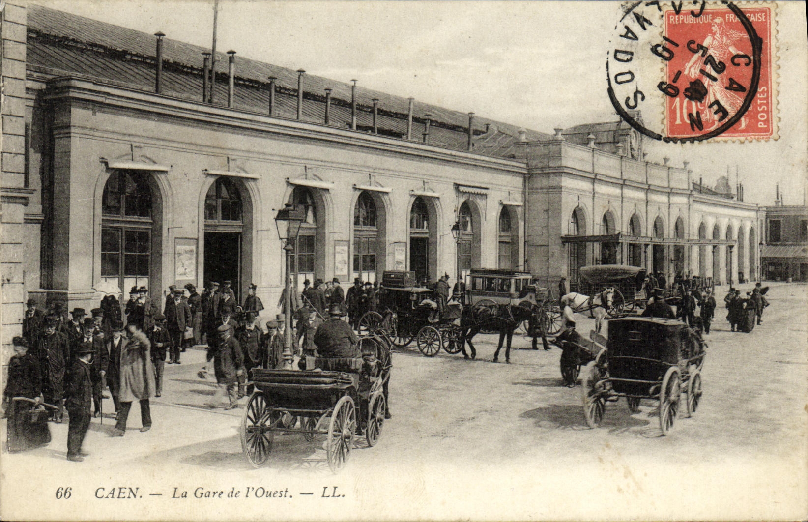 Caen — La Gare de l'Ouest — LL. — n°66
