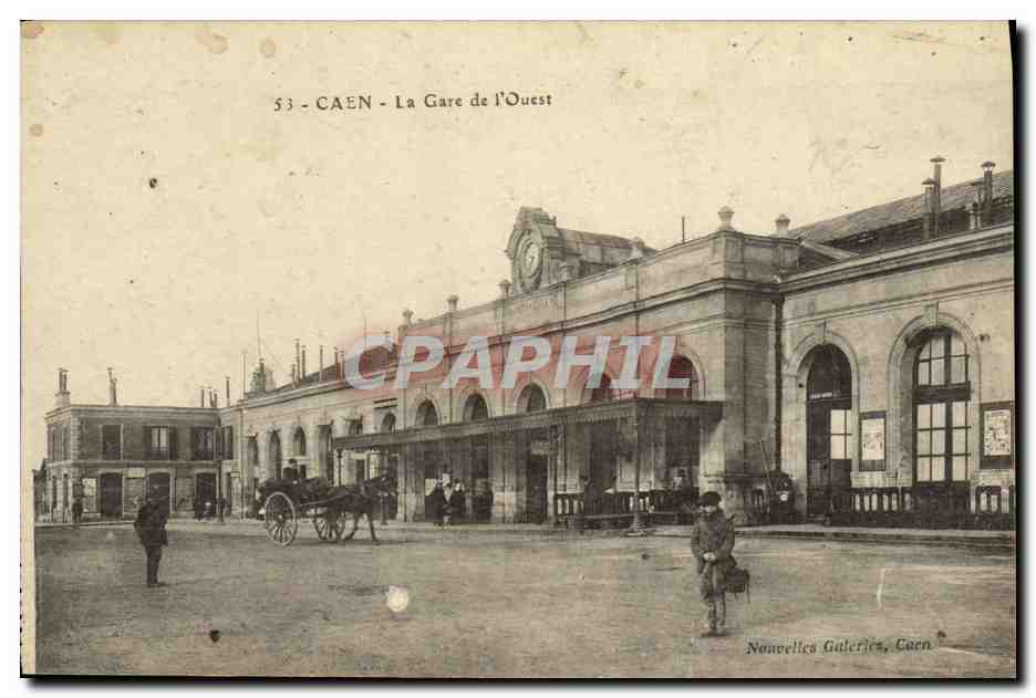 CPA Caen La Gare de L Ouest