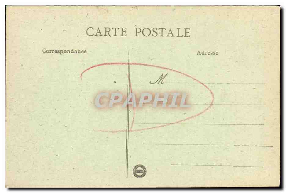 CPA Caen La Gare de L Ouest — Rückseite