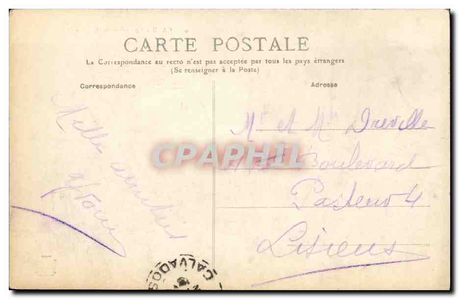 Caen — Vue générale, la Gare — Éditeur non identifié, n° de série 9 — Reverso