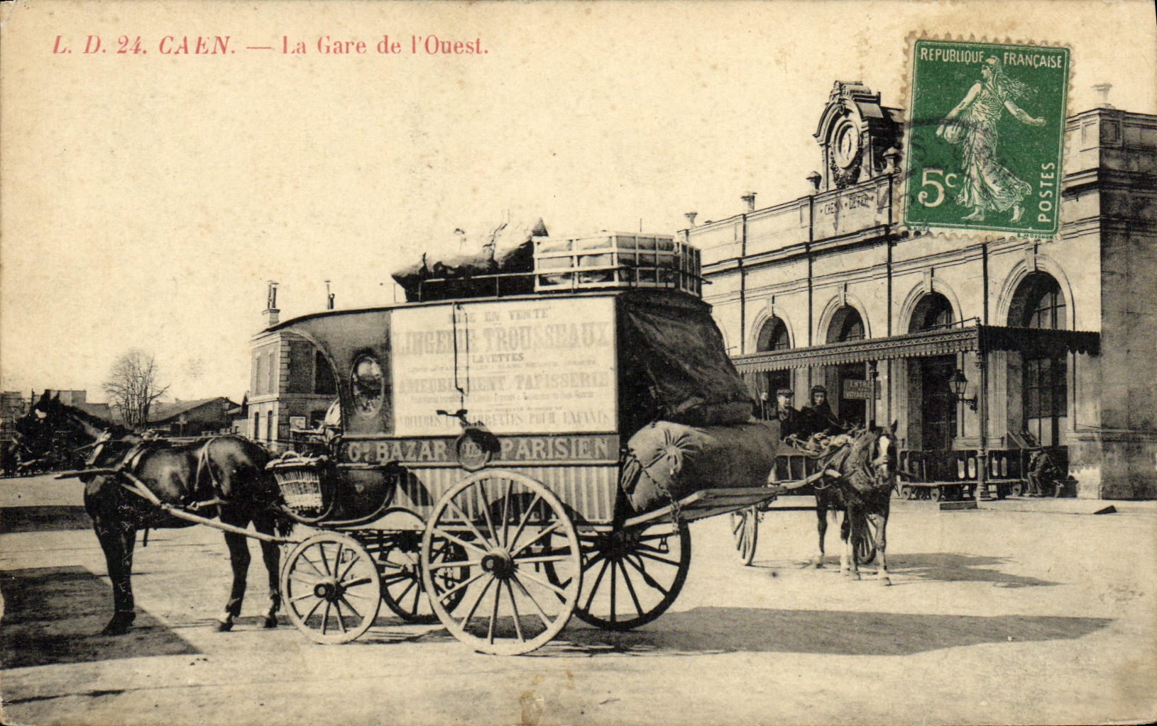 Caen — La Stazione Occidentale — L.D. 24 — Editore non visibile